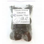 Грузило Груша плоска фарбована з вертлюгом, вага 48г
