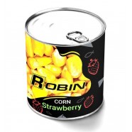 Наживка Кукурудза ROBIN ж/б 200мл., полуниця