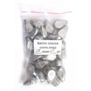 Грузило для риболовлі, крапля плоска, ковзна, вага 17г