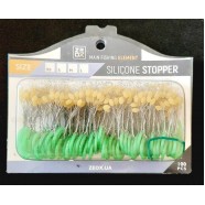 Стопор для рыбалки ZEOX Silicone YL (100*6шт), размер L