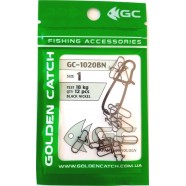 Застібка для снастей Golden Catch американка 1020BN (10-12 шт), розмір № 1