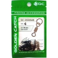 Вертлюг для снастей GC з кільцем 2040HB (10 шт), розмір № 4