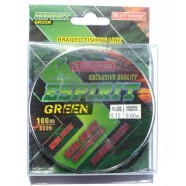 Шнур BratFishing ESPIRIT GREEN, зелений, плетіння 8 ниток, 100м., діаметр 0,12мм