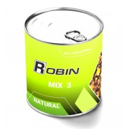 Наживка МІКС 3-х зерен ROBIN Натурал ж/б 900мл.