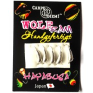 Мормишка Carpe Diem Банан з насічками, вольфрамова, кр. № 16 5шт Silver 3mm 0,4 g 024-030-1