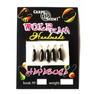 Мормишка вольфрамова Carpe Diem Ризький банан кр.№14 5шт Black 3mm 0,8 g 025-030-1