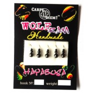 Мормишка вольфрамова Carpe Diem Суперличинка кр.№18 Black 3mm 0,4 g 039-030-1