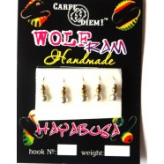 Мормишка вольфрамова Carpe Diem Суперличинка кр.№18 Silver+Gold 3mm 0,4 g 039-030-1