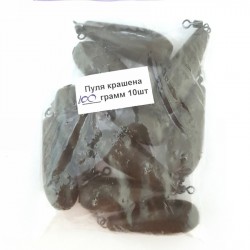 Грузило з вертлюжком Куля фарбована, вага 57г
