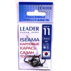 Гачки для риболовлі Leader ISEAMA BN, № 11 (8шт.)