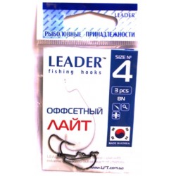 Гачки Лідер Офсетні лайт BN, № 4 (3шт.)