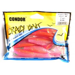 Силіконова принада їстівна Condor (Кондор), FTK-80, 80мм, 7шт., колір № 24