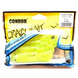 Силіконова принада Condor їстівна, SD-80, 80мм, 8шт., колір № 19