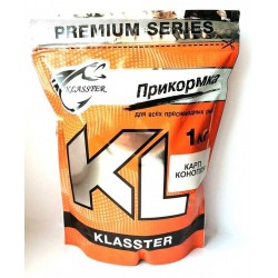 Рибальська підгодовування KLASSTER PREMIUM Короп, 1кг, короп-конопля