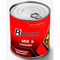 Наживка МІКС 6-ти зерен ROBIN ж/б 900мл., полуниця-бергамот посічений