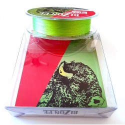 Шнур рибальський BIZON PE FLUORO GREEN, 100м, діаметр 0,16мм