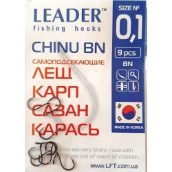 Гачки Leader CHINU BN, № 0,1 (9шт.)