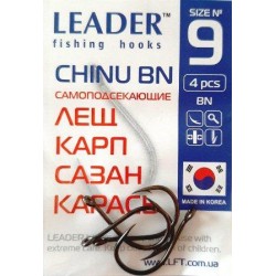 Гачки Leader CHINU BN, № 9 (4шт.)