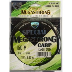Волосінь Condor MegaStrong Special Carp CAMOU GREEN, 150м , діаметр 0,16мм