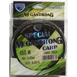 Волосінь Condor MegaStrong Special Carp CAMOU GREEN, 150м , діаметр 0,25мм