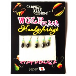 Мормишка вольфрамова Carpe Diem Крапля з лыской кр. № 20 5шт Black 2,5 mm 0,2 g 028-025-1