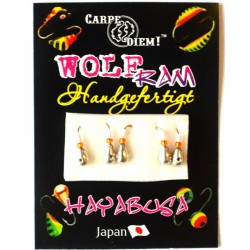 Мормишка вольфрамова Carpe Diem Крапля з отвором кр. № 18 5шт Silver 3mm 0,4 g 022-030-1