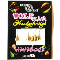 Мормишка вольфрамова Carpe Diem Крапля з вушком кр. № 16 5шт Gold 3mm 0,4 g 016-030-1