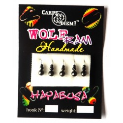 Мормишка вольфрамова Carpe Diem Суперличинка кр.№18 Black 3mm 0,4 g 039-030-1