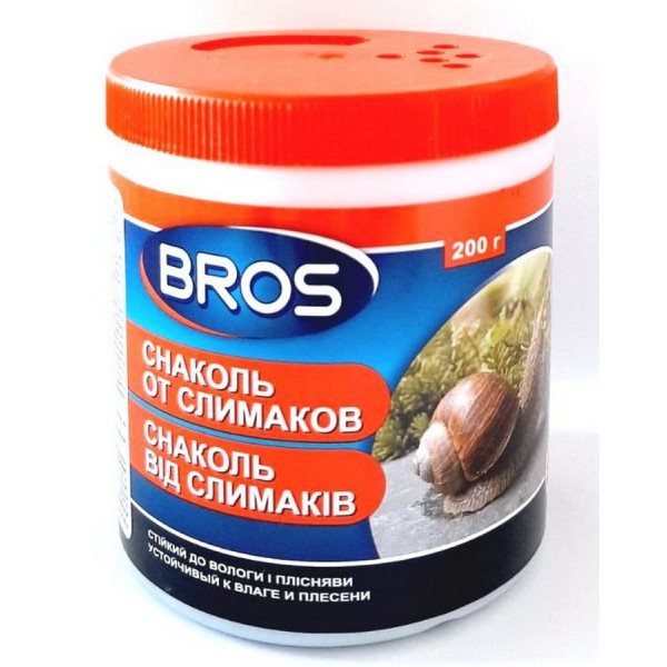 Препарат Bros (Брос) від слимаків, 200г Препарат Bros (Брос) від слимаків, 200г