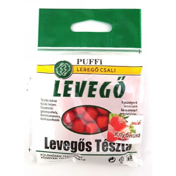 Воздушное тесто для рыбалки PUFFI LEVEGO, миди, 5гр., клубника