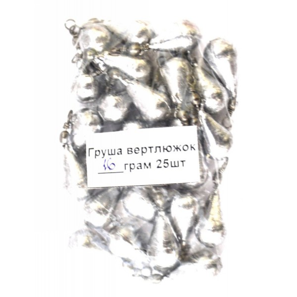 Грузило Капля / груша с вертлюгом, вес 15г Грузило Капля / груша с вертлюгом, вес 15г
