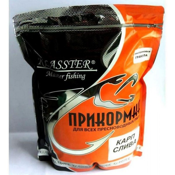 Рыболовная прикормка KLASSTER PREMIUM Карп, 1кг, карп-слива