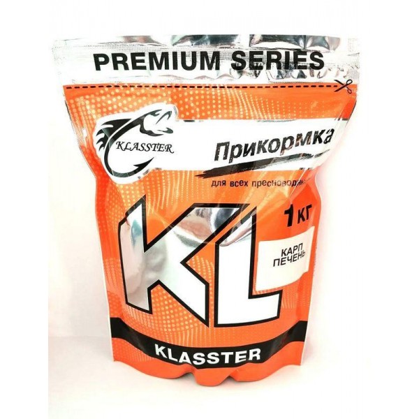 Рыболовная прикормка KLASSTER PREMIUM Карп, 1кг, карп-печень