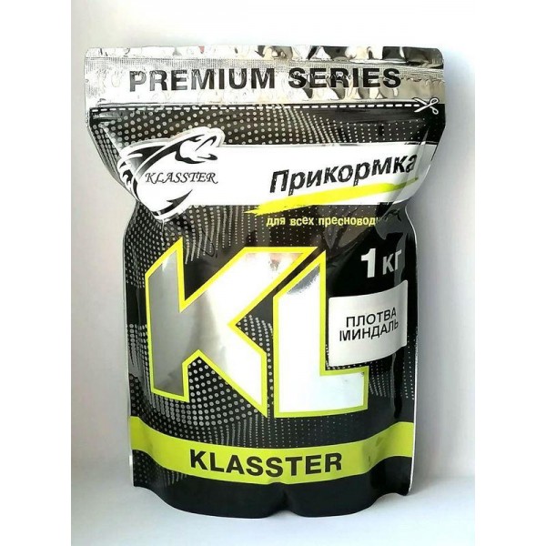 Прикормка для рыбалки KLASSTER PREMIUM Плотва, 1кг, плотва-миндаль Прикормка для рыбалки KLASSTER PREMIUM Плотва, 1кг, плотва-миндаль