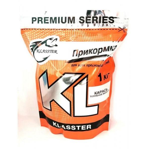 Прикормка для рыбы KLASSTER PREMIUM Карась, 1кг, карась-топленое