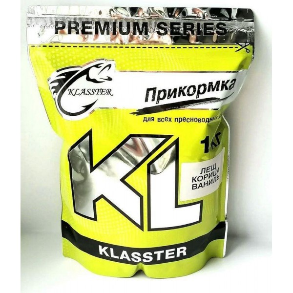 Прикормка для риболовлі KLASSTER PREMIUM Лящ, 1кг, лящ-кориця-ваніль