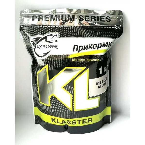 Рыболовная прикормка KLASSTER PREMIUM Метод, 1кг, метод-краб Рыболовная прикормка KLASSTER PREMIUM Метод, 1кг, метод-краб