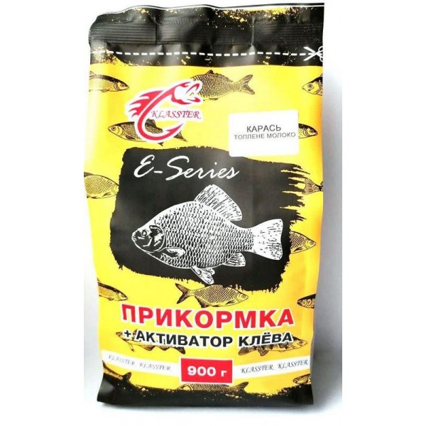 Прикормка для рыбалки KLASSTER E-SERIES, 0,9кг, карась-топленое Прикормка для рыбалки KLASSTER E-SERIES, 0,9кг, карась-топленое