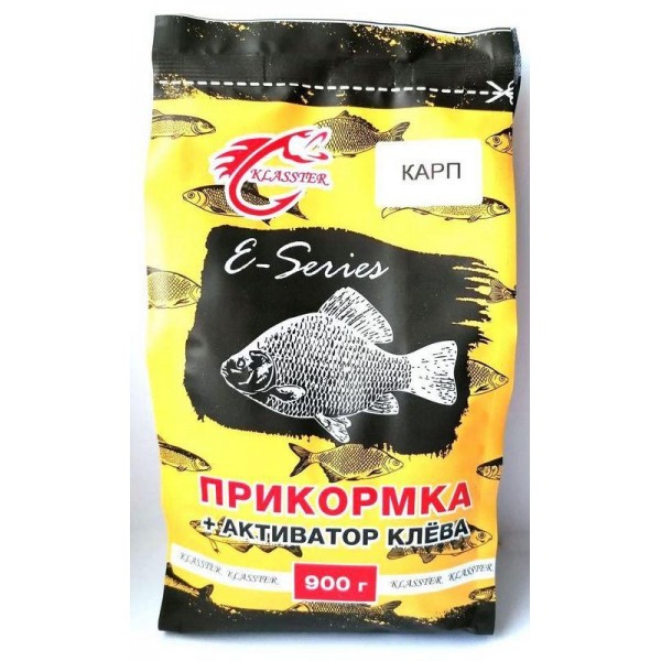 Прикормка для рыбалки KLASSTER E-SERIES, 0,9кг, карп Прикормка для рыбалки KLASSTER E-SERIES, 0,9кг, карп