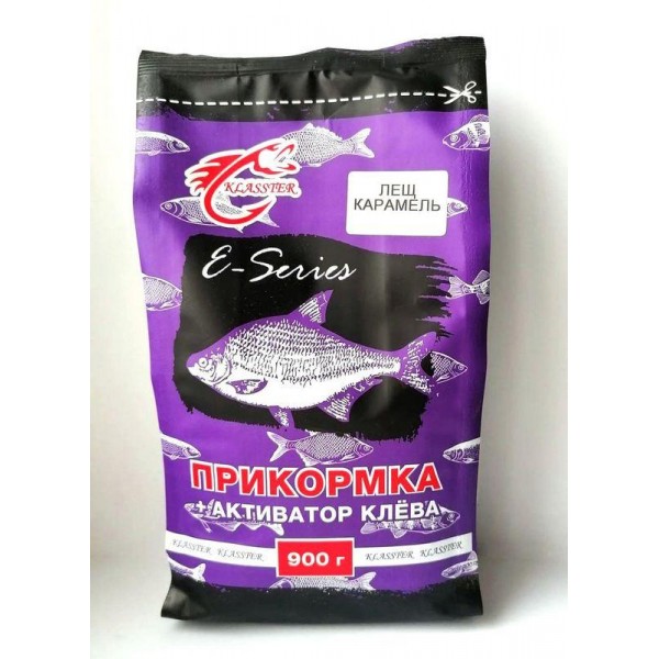 Прикормка для риболовлі KLASSTER E-SERIES 0,9 кг, лящ-карамель Прикормка для риболовлі KLASSTER E-SERIES 0,9 кг, лящ-карамель