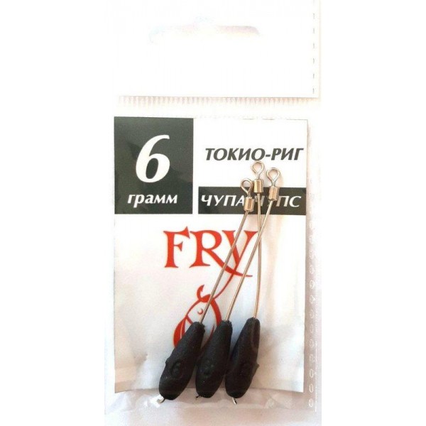 Грузило для рыбалки Токио-риг (Чупа-Чупс), 3 шт, вес 6г