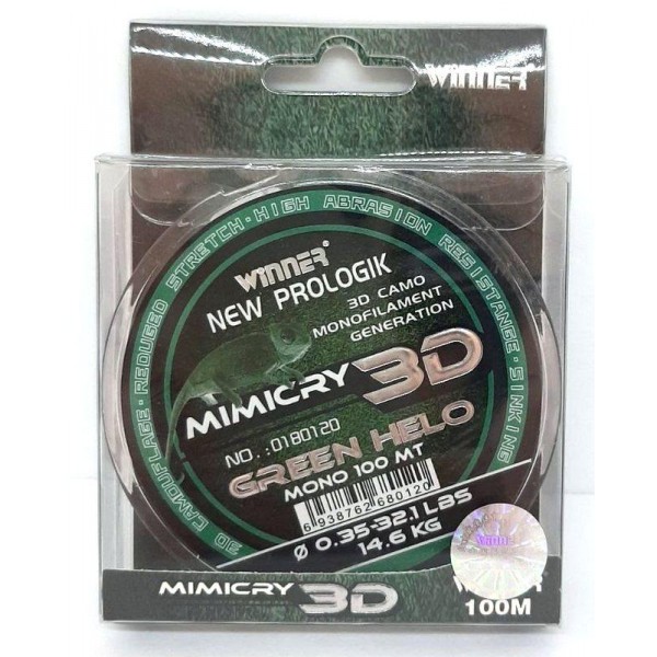Леска Mimicry 3D Winner, длина 100м., диаметр 0,35мм Леска Mimicry 3D Winner, длина 100м., диаметр 0,35мм