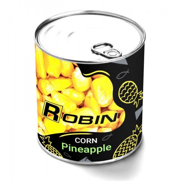 Наживка Кукуруза ROBIN ж/б 200мл., ананас