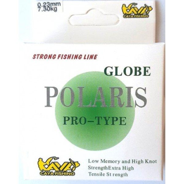 Леска Globe Polaris (0,10-0,25мм), 30м, диаметр 0,23мм Леска Globe Polaris (0,10-0,25мм), 30м, диаметр 0,23мм