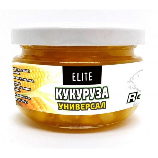 Рыболовная наживка Кукуруза ELITE ROBIN стекло 125г., натурал