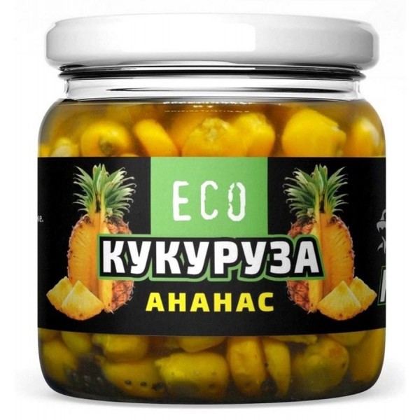 Наживка Кукурудза ECO ROBIN скло 200г., ананас Наживка Кукурудза ECO ROBIN скло 200г., ананас