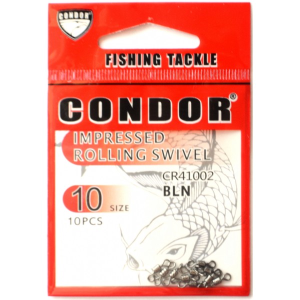 Рибальський Вертлюг Condor, 10шт, розмір № 10 Рибальський Вертлюг Condor, 10шт, розмір № 10
