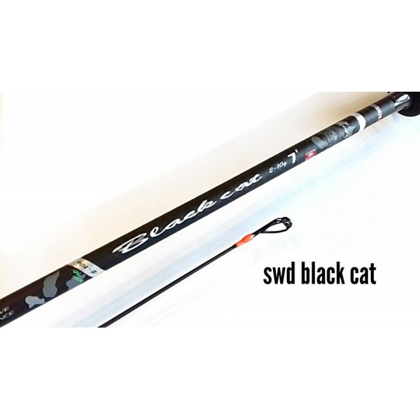Спиннинг для рыбалки Siweida Black Cat, тест 10-30 гр, длина 2,1м Спиннинг для рыбалки Siweida Black Cat, тест 10-30 гр, длина 2,1м
