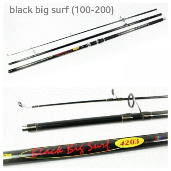 Удилище серфовое Siweida Black Big Surf, тест 100-250 гр, длина 4,5м Удилище серфовое Siweida Black Big Surf, тест 100-250 гр, длина 4,5м
