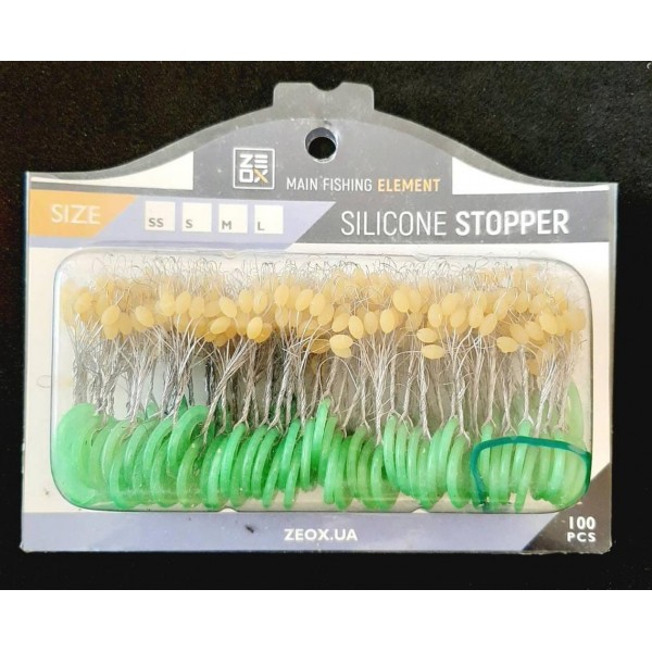 Стопор для риболовлі ZEOX Silicone YL (100*6шт), розмір L Стопор для риболовлі ZEOX Silicone YL (100*6шт), розмір L